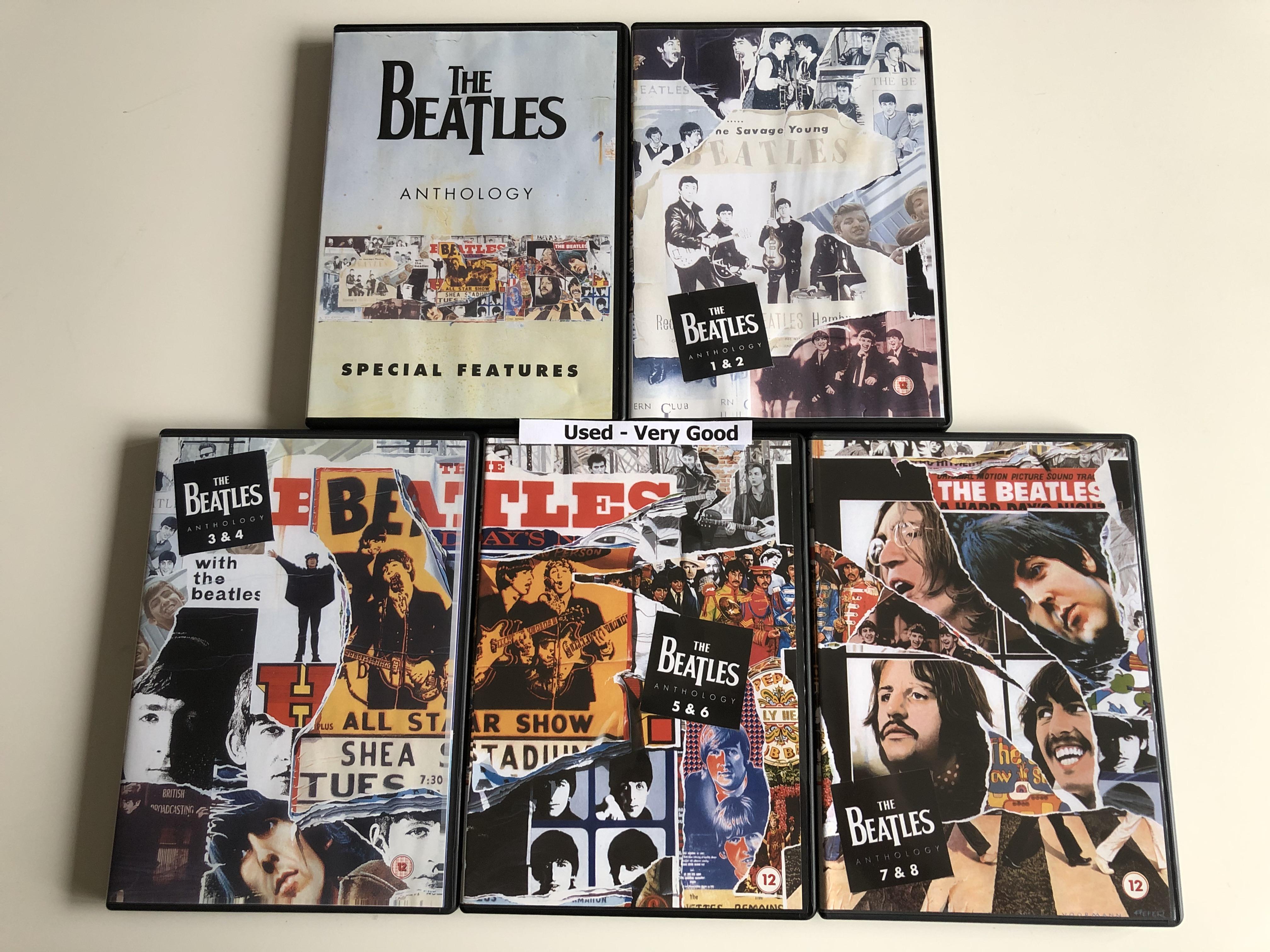 The Beatles Anthology DVD Set 2003 / 5 discs / 8 episodes documentary  series / Directed by Geoff Wonfor / Apple Records / Bonus: Special Features  DVD